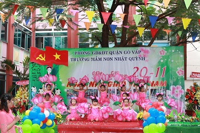 Quận Gò Vấp: Trường Mầm Non Nhật Quỳnh tổ chức chào mừng Ngày Nhà giáo Việt Nam